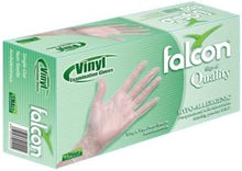 Load image into Gallery viewer, Falcon EZUK Vinyl Gloves Clear Powder Free Medium