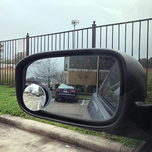 Ampper Blind Spot Round HD Glass Convex Rear View Mirror Car