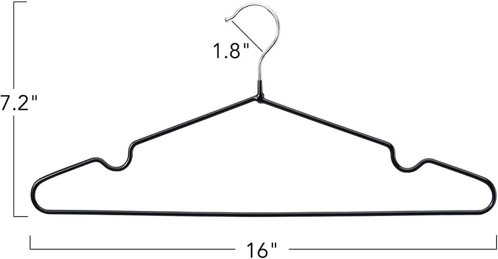 Metal Hangers Plastic Hangers 10 Pack Black Shirt Hangers