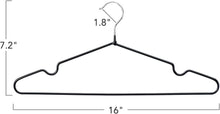 Load image into Gallery viewer, Metal Hangers Plastic Hangers 10 Pack Black Shirt Hangers