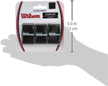 Load image into Gallery viewer, Wilson Ultra Wrap Overgrip Unisex Black Pack