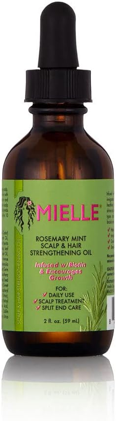 Mielle Organics Rosemary Mint Strengthening Shampoo Hair Masque Scalp Oil