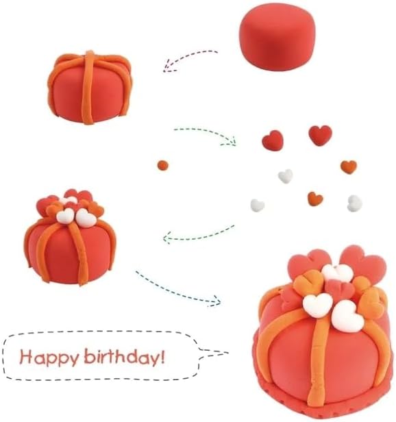 Color Non Toxic Air Dry Clay Set for Kids Creative DIY Crafts