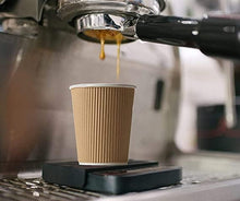Load image into Gallery viewer, MARKQ Brown Disposable Insulated Coffee Cups Hot Beverage