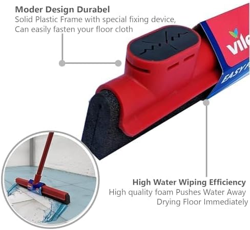Vileda Floor Wiper Easy Fix with Stick and Cloth