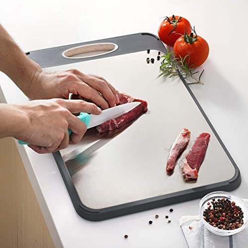GuanCI Large Stainless Steel Cutting Board
