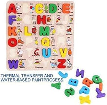 Load image into Gallery viewer, English Alphabet Wooden Jigsaw Puzzle Educational Toy