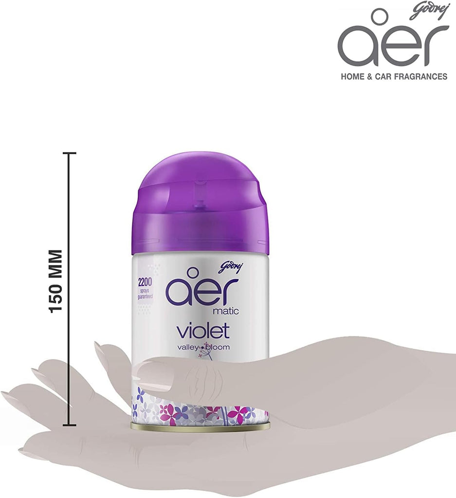 Godrej Aer Matic Automatic Air Freshener Violet Valley