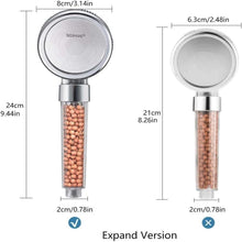 Load image into Gallery viewer, Filtered Hand Held Shower Head Ionic Reduces Hair Loss Purifies Water