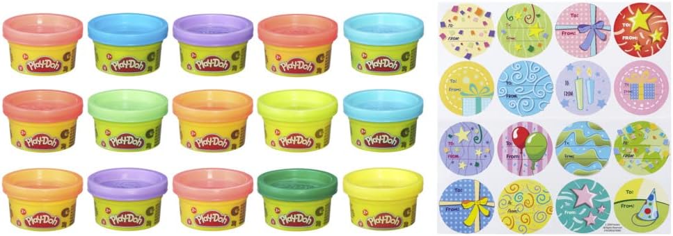 Play Doh Party Bag 15 Mini Cans for Kids Party Favors