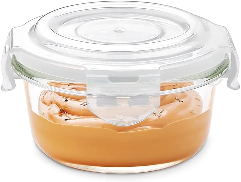 Borosil Klipn Store Round Glass Storage Container