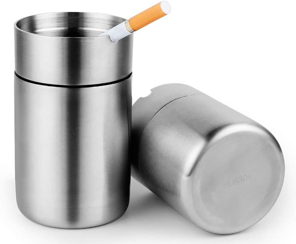 Stainless Steel Ashtray for Household Office Garden Large