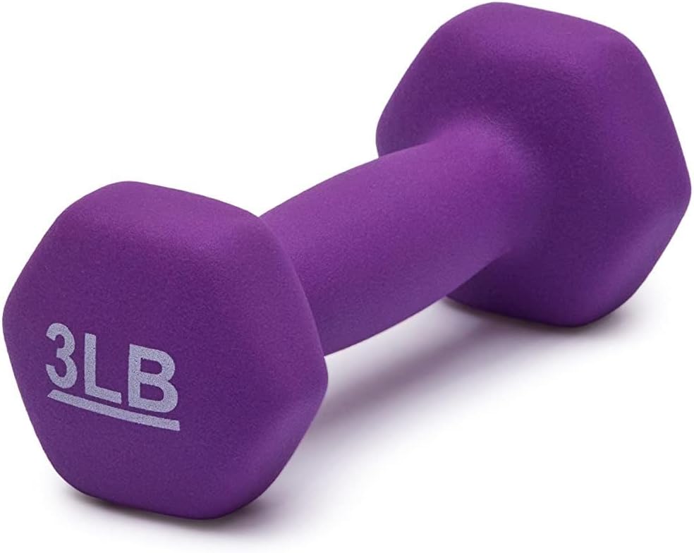 Amazon Basics Neoprene Coated Hexagon Dumbbell Hand Weight