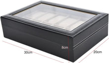 Load image into Gallery viewer, Leather Watch Display Case Jewelry Storage Organizer Box Holder