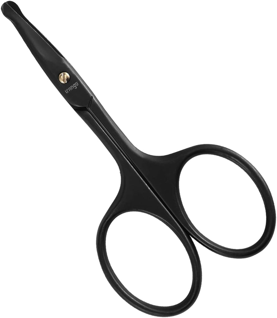 LIVINGO Premium Nose Hair Scissors Curved Safety Blades