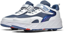 Load image into Gallery viewer, Kids Roller Skates Shoes Four Wheels Roller Sneakers