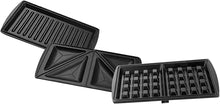Load image into Gallery viewer, Black Decker Sandwich Maker Grill Waffle Non Stick
