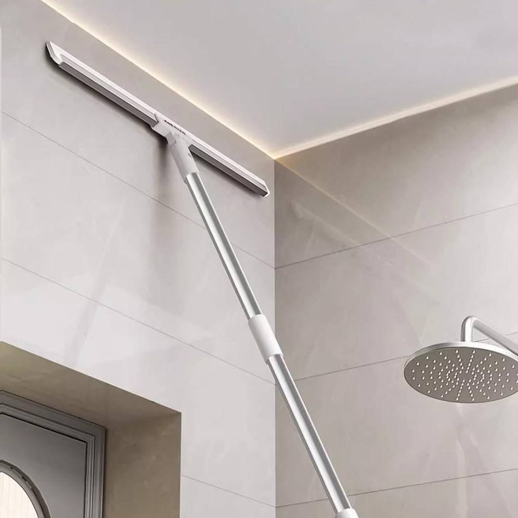 Rubber Squeegee Broom for Floor Long Handle Window Squeegee Silicone Remover