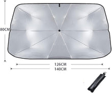 Load image into Gallery viewer, Car Windshield Sun Shade Umbrella UV Sunshade Block Cover Foldable