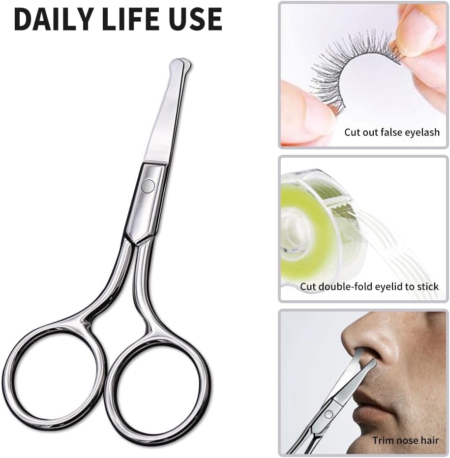 AsonTao Small Scissors for Hair Eyebrow Nose Trimming