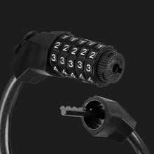 Load image into Gallery viewer, Bike Lock Cable 1 2pcs 1 2M 5 Digit Code Bicycle Lock