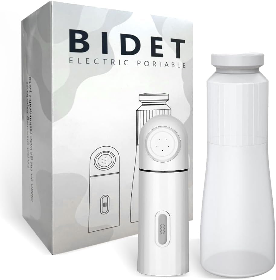 Portable Bidet With Reservoir High Pressure USB Rechargeable Handheld Travel Bidet