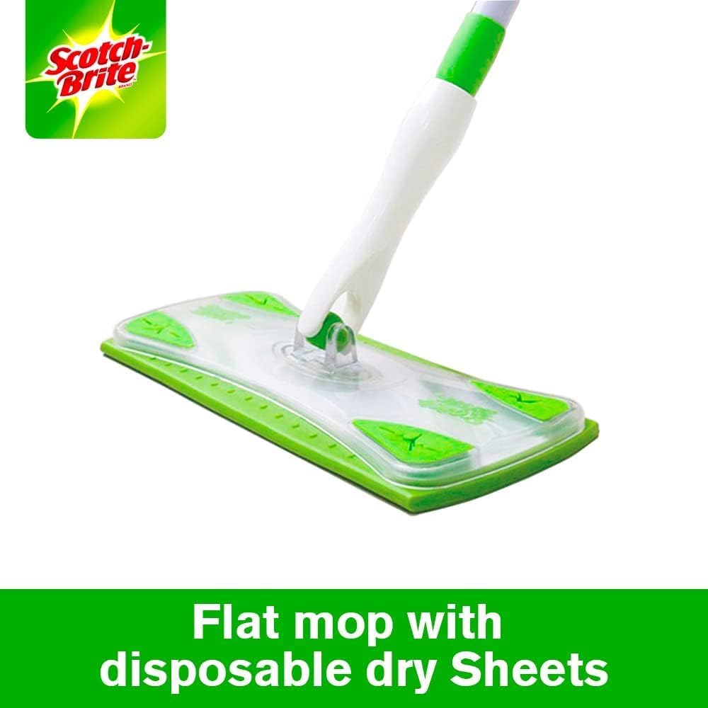 Scotch Brite Easy Sweeper Kit Mop Refill Floor Brush