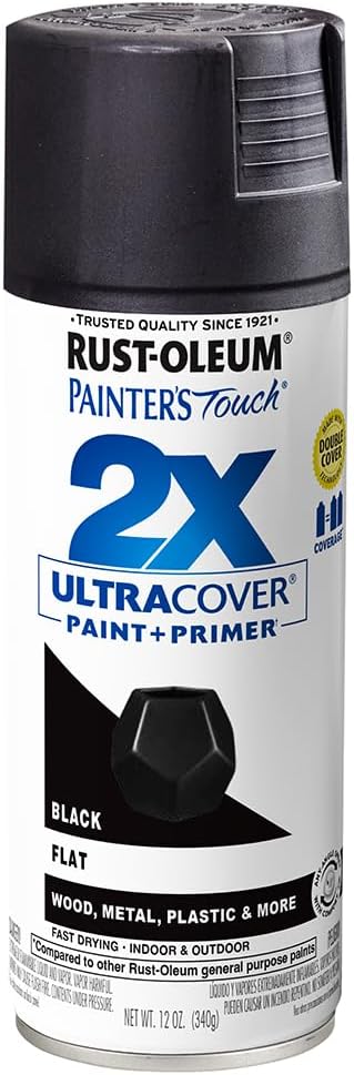 Rust Oleum Painters Touch Ultra Cover Spray Flat Black
