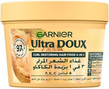Load image into Gallery viewer, Garnier Ultra Doux Hair Food Curls Restoring Cocoa Butter