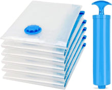 Load image into Gallery viewer, Vacuum Storage Bags Space Saver Bags With Suction Pump Reusable