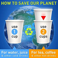 Load image into Gallery viewer, MARKQ White Paper Cups for Coffee Tea Water