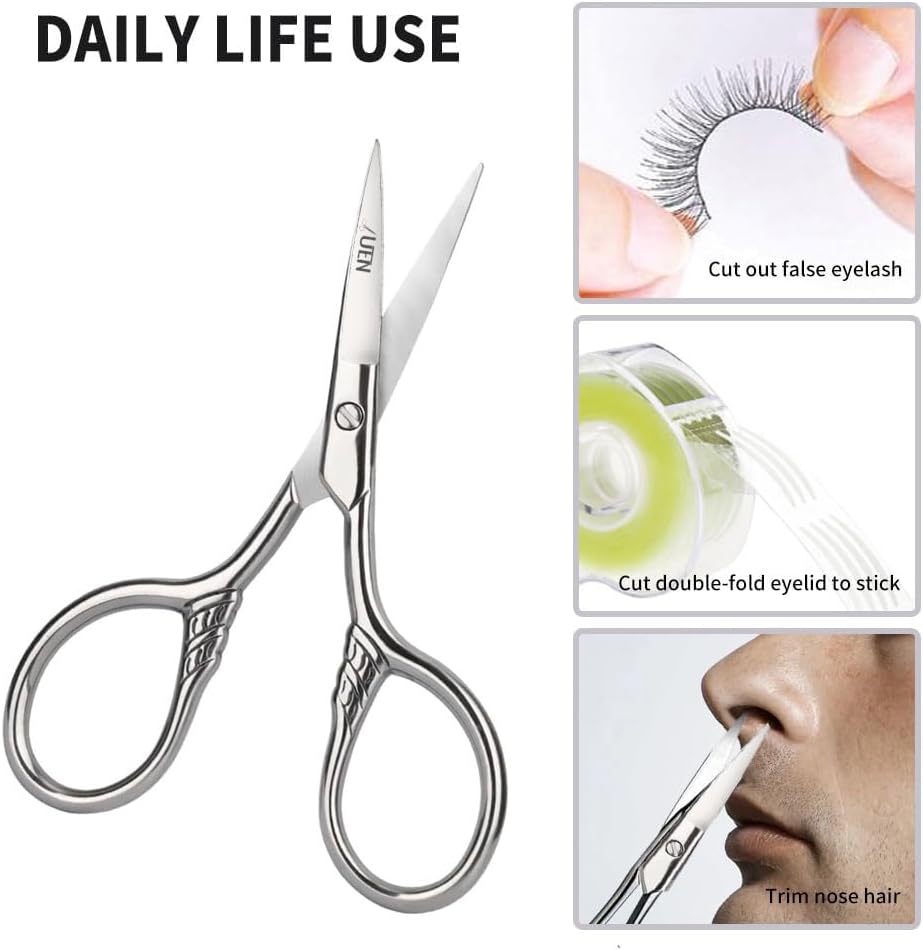 Small Precision Scissors Stainless Steel Facial Hair Grooming