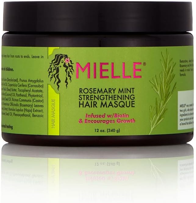 Mielle Organics Rosemary Mint Strengthening Shampoo Hair Masque Scalp Oil