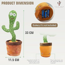 Load image into Gallery viewer, Avas Toys Dancing Cactus Talking Singing Toy