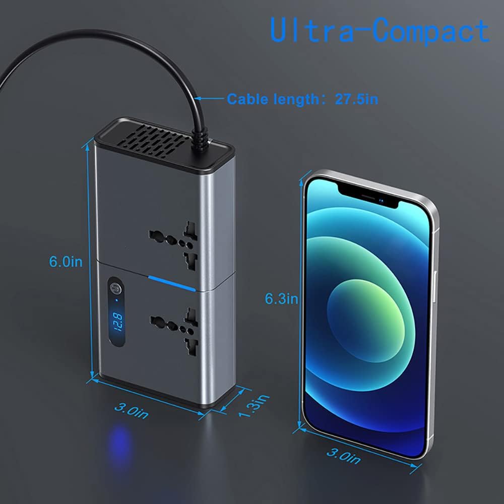 FOKKAH 200W Car Power Inverter DC to AC Converter