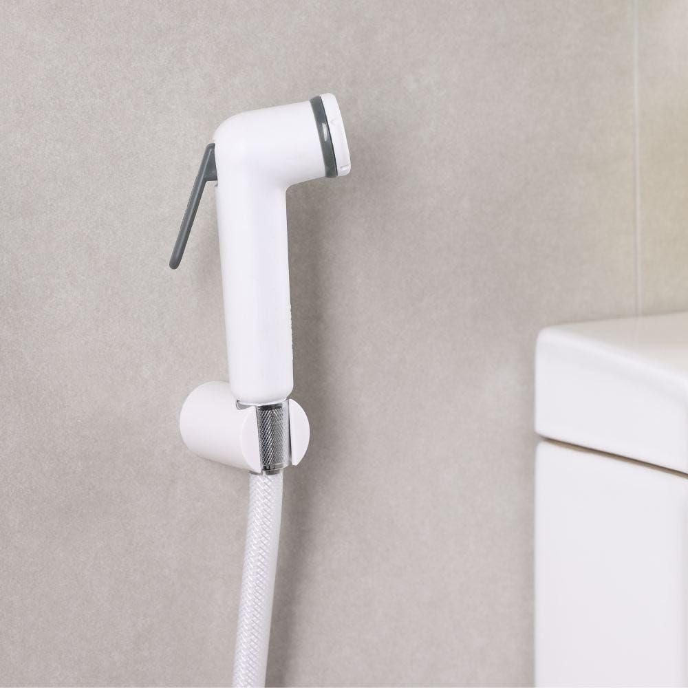 Milano Deluxe Plus Shattaf Set White Finish Acrylic Jet Spray