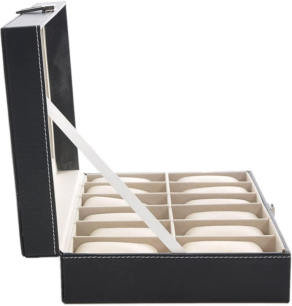 Leather Watch Display Case Jewelry Storage Organizer Box Holder