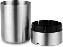 Load image into Gallery viewer, Stainless Steel Ashtray for Household Office Garden Large
