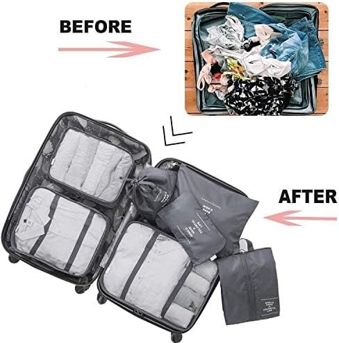 AISONBO Travel Luggage Organizer Packing Cubes Set