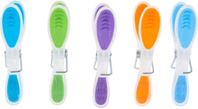 Load image into Gallery viewer, Vileda Soft Pegs Clothespin Soft Grip Weather Resistant