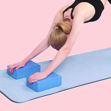 Load image into Gallery viewer, Yoga Block Brick 2 Pack Non Slip High Density EVA Foam Blocks