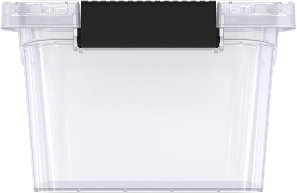 Cosmoplast Clear Plastic Storage Box with Lockable Lid