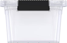 Load image into Gallery viewer, Cosmoplast Clear Plastic Storage Box with Lockable Lid