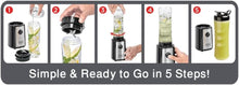 Load image into Gallery viewer, BLACKDECKER Sports Blender Smoothie Maker 300W