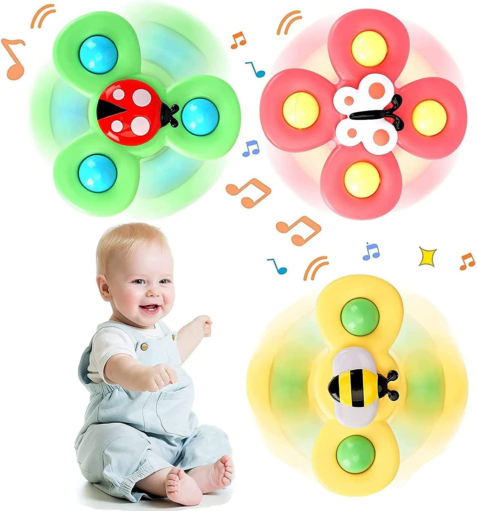 Suction Cup Spinner Toys Dimple Silicone Bubbles Stress Relief