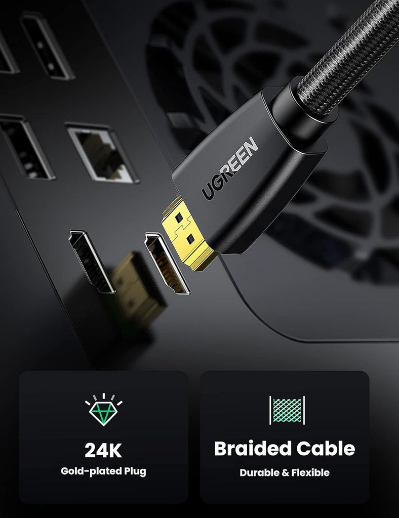 UGREEN HDMI Cable 4K 2M High Speed 4K 60Hz Video