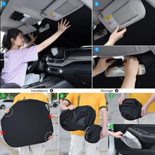 Load image into Gallery viewer, Rescien Foldable Car Windshield Sunshade Front Window Blocks UV Rays