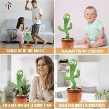 Load image into Gallery viewer, Avas Toys Dancing Cactus Talking Singing Toy
