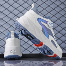 Load image into Gallery viewer, Kids Roller Skates Shoes Four Wheels Roller Sneakers