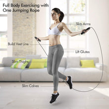 Load image into Gallery viewer, Tangle Free Jump Rope with Ball Bearings Adjustable Steel Cable